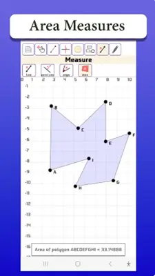 Geometry Drawer with measure android App screenshot 2